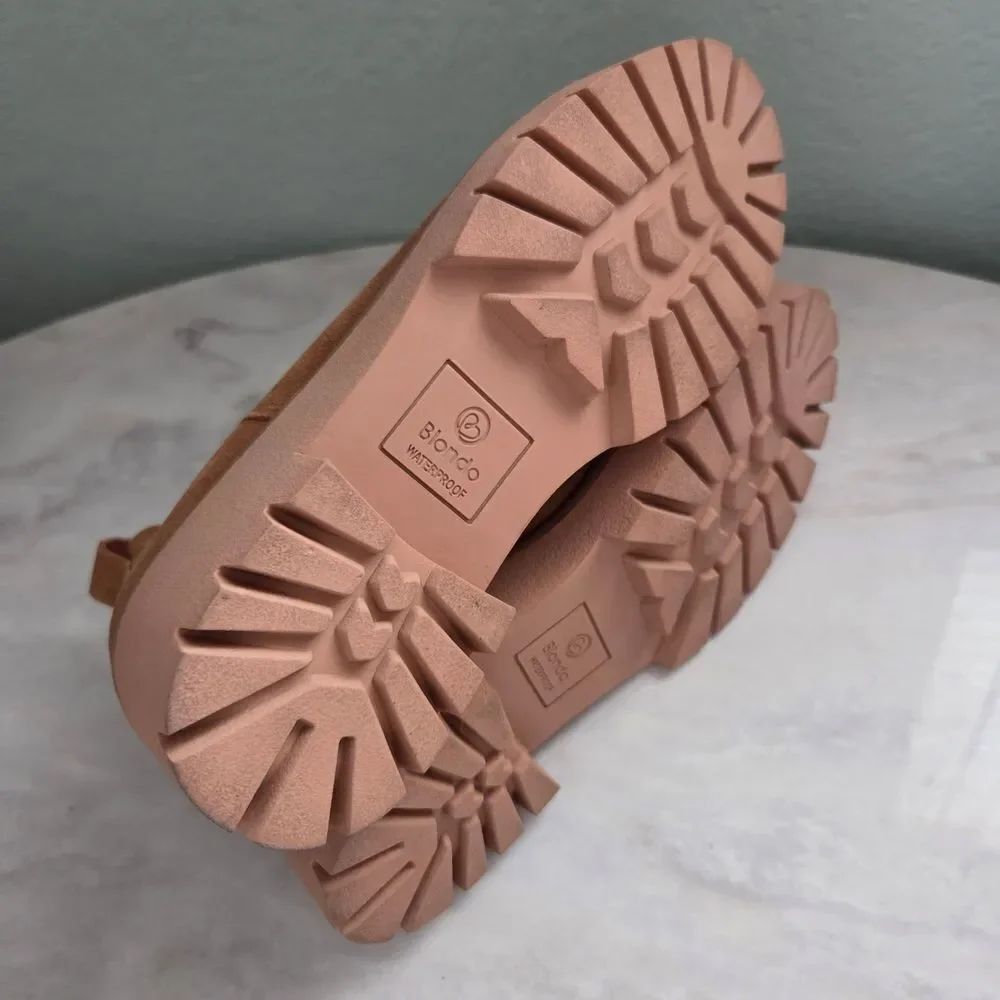 Blondo Brown Suede Ankle Booties - Picture 4 of 6